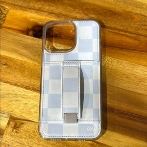 Wallis Blue Phone Case with Built-in Grip for iPhone